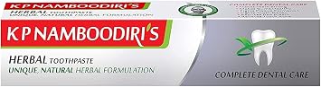 SJH K P NAMBOODIRIS Herbal Tooth Paste, 150 g - Pack of 2