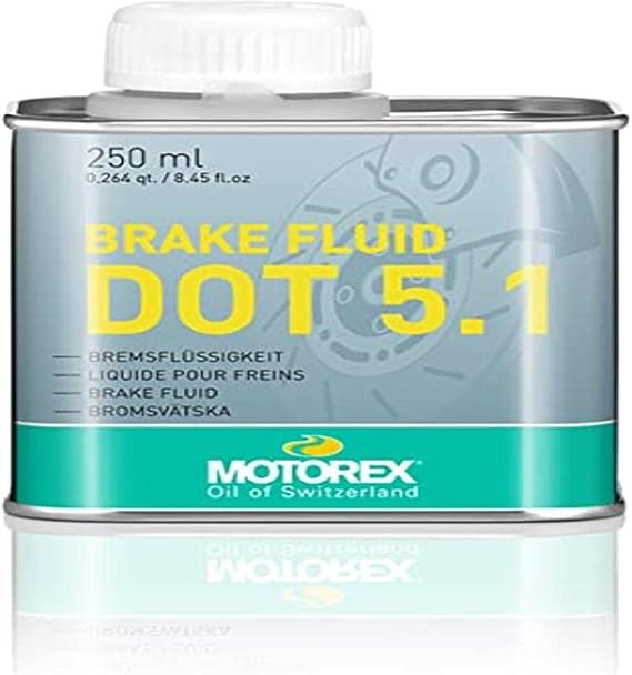 Motorex 300287 Hydraulic Brake and Clutch Systems Dot 5.1 Brake Fluid, 0.25 Liters