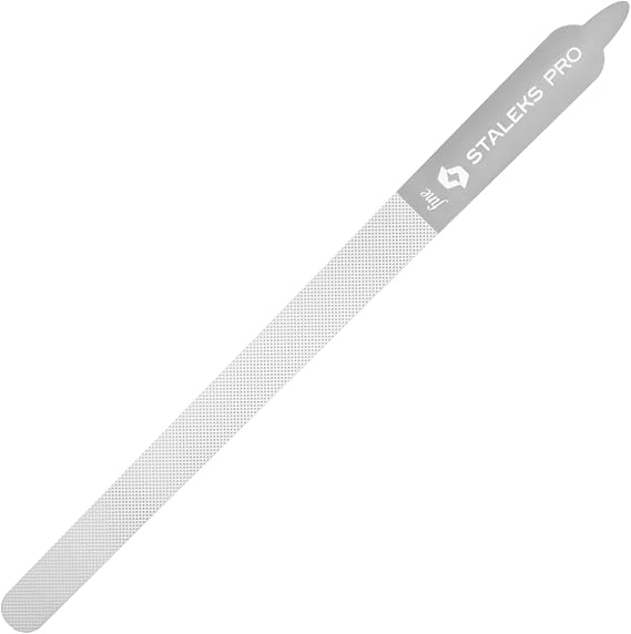 STALEKS PRO Expert 11 Lazer Tırnak Törpüsü (155 mm Düz Saplı) – Paslanmaz Çelik Manikür ve Pedikür Aracı