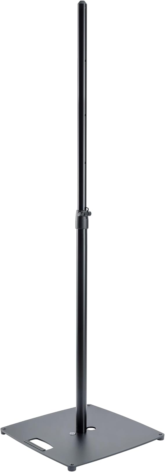 K&M 26732 Speaker Stand with Flat Base 489 x 489 mm, Topline, 1.8 m, Load 35 kg, Black Steel