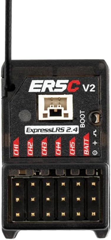 RadioMaster ER5C-V2 ExpressLRS PWM Receiver - RadioMaster RC Receivers V2.0 2.4GHz ELRS 5 PWM Channels, Built-in a TCXO (HELIDIRECT)