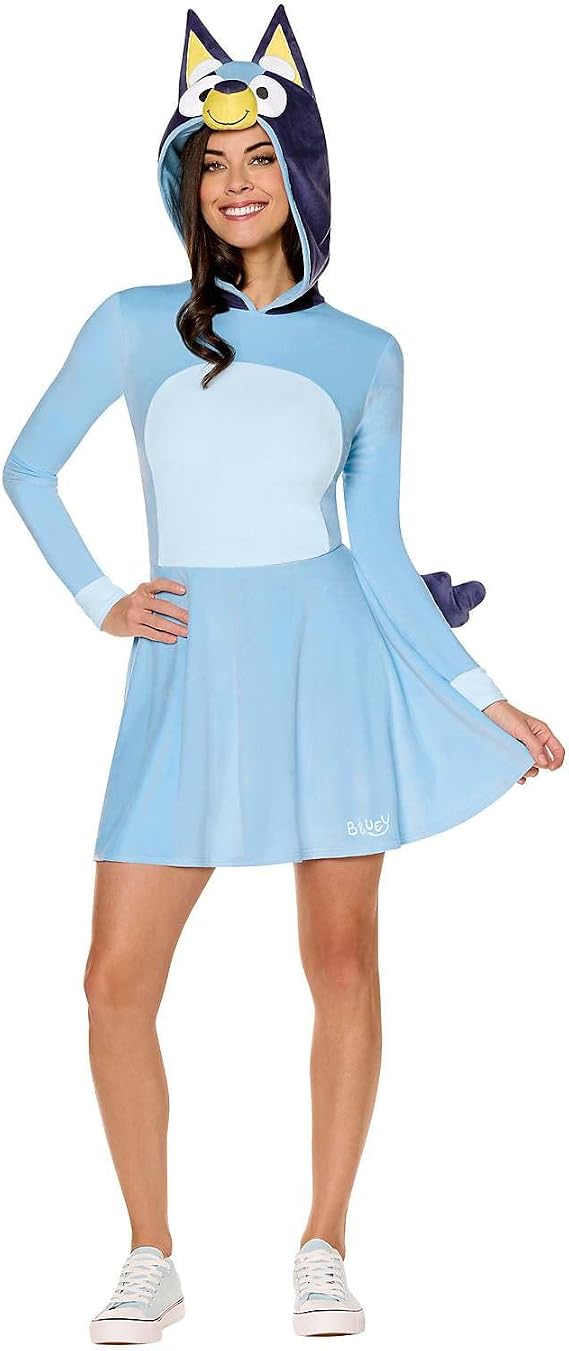 Spirit Halloween Adult Bluey Hooded Dress Costume