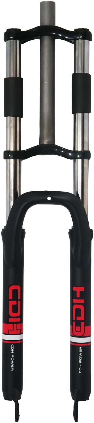 29" Bicycle Suspension Fork, Black, 28.6mm, Double Shoulder