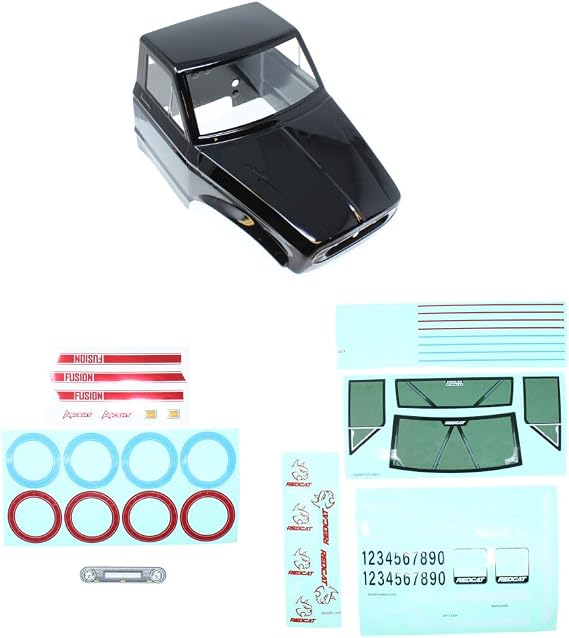Redcat Racing 30794 10th Crawler Cab Only Body (Black)(1pc)