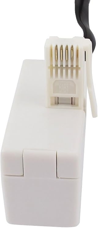 Ruilogod 6P4C RJ11 Socket to 6P6C Male Telephone Splitter Adapter Cable 3meters