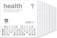 AIRx Filters MERV 13 Pleated HVAC AC Furnace Air Filter, Health 12-Pack