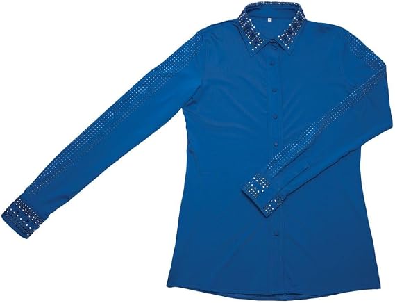 Schneiders Ladies Sarah Crystal Western Show Shirt | Sparkling Rhinestone Details | 4-Way Stretch for Comfort