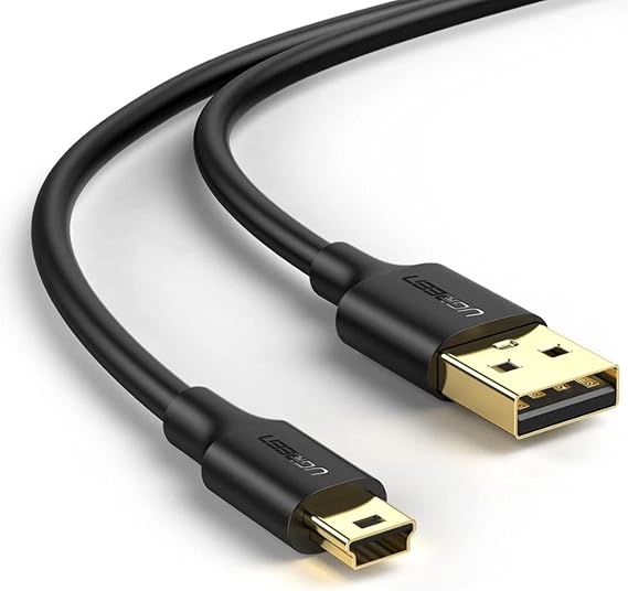 Ugreen Mini USB Data ve Şarj Kablosu 50 Cm, Siyah