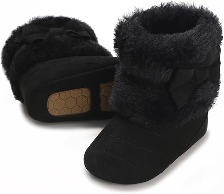 COSANKIM Newborn Baby Girls Boys Boots Soft Anti-Slip Sole Warm Winter Snow Booties Toddler Infant Prewalker Shoes