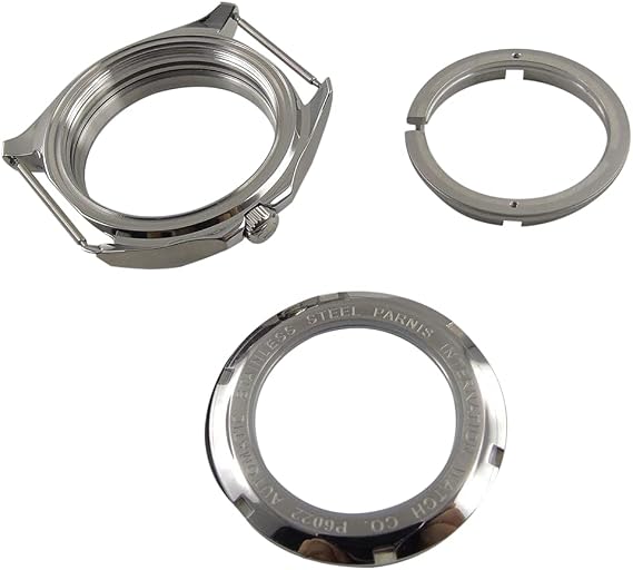 Watch Movement Case Anti Scratch Sapphire Crystal 40mm Stainless Watch Replacement Case Accessory Parts