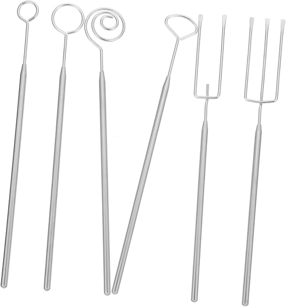 Fondue Forks Chocolate Dipping Tool Set Stainless Steel Silver