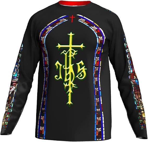 Mx Jersey Church Motocross Clothes MTB Mountain Bike Shirt Long Sleeve Jesus Jacket Christ God T-Shirt Downhill Top