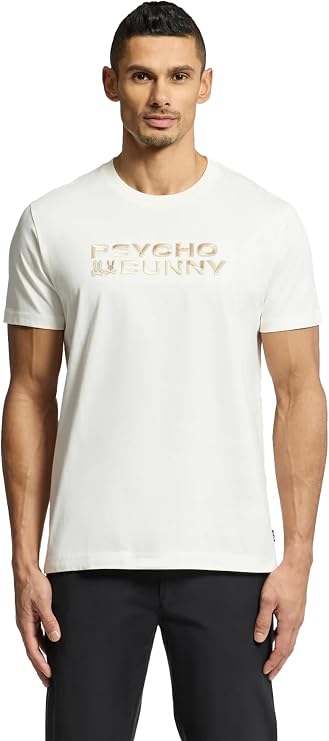 Psycho Bunny Embroidered Graphic Tee - B6U417F200
