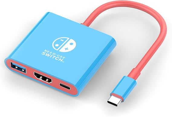 2026 Switch 2 Dock for Nintendo Switch 2 Adapter 3 in 1 with 4K 60Hz HDMI 2.0, USB 3.0 Port, USB C 100 W Charging, TV Adapter Switch OLED Hub Docking Station Portable Travel for Nintendo 2 Accessories