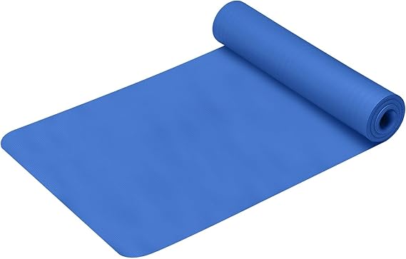 Yoga Mat,2025 New Upgrade 5mm Thick High Density Anti-Tear Non Slip Exercise Mat with Carrying Strap,Black Yoga Mat for Pilates,Home Yoga,Floor,Workouts,Gym,Stretching,Fitness