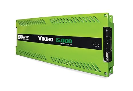 1-Channel Vehicle Audio Bass Amplifier - High-Powered Mono Bass Amplifier w/Subsonic Filter and Low Pass Filter Stable at 1 ohm, LED Indicators, Sound Specialization, Green - Banda ICEX800.1GREEN