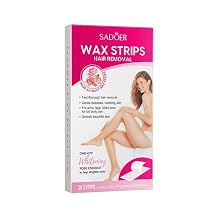 Waxing Kit For Women,Wax Strips For Body Hair Removal, Wax Kit For Ingrown Hair Treatment, Hair Remover,20ct Waxing Strips, 6ct Body Wipes