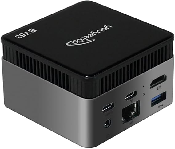 WayPonDEV youyeetoo BY53 Windows 11 Mini PC, N150 3.6GHz Processor, 12GB DDR5 RAM PCIe M.2 SSD, Mini Desktop Computers with 4K HDMI/USB3.2/WiFi 5/BT5.0 Gigabit Ethernet for Home Office Business (0)