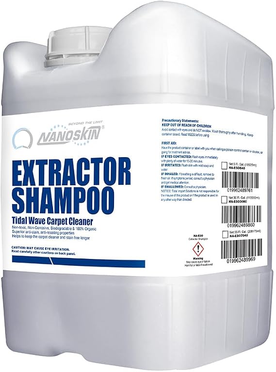 Nanoskin EXTRACTOR SHAMPOO for Low Foaming Carpet Cleaner, 5 Gallon
