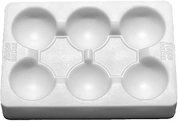 Turbo Dork Non-Stick Silicone Paint Palette, Small White