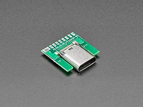 Adafruit 4396 USB Type C Socket - SMT Inline Breakout Board
