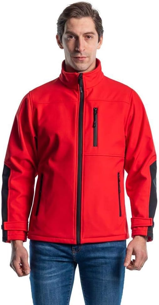 Şensel, Softshell Mont, Kırmızı -91E679- Su İtici