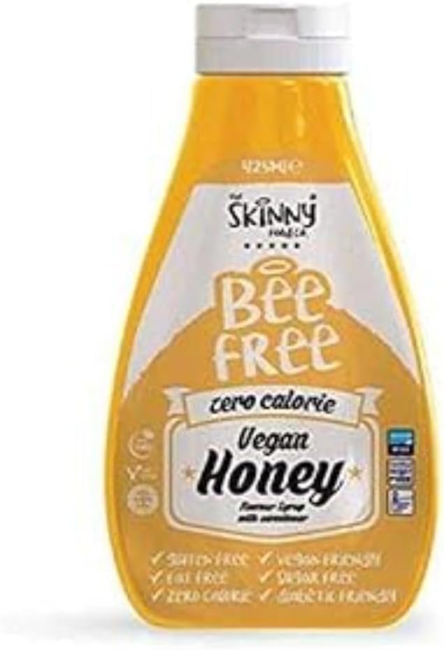 The Skinny Food Co SYRUP - Calorie Free Syrup without Sugar No Calories No Guilt - Perfect for Any Diet - 425 ml Bee Free Vegan Honey Vegan Honey