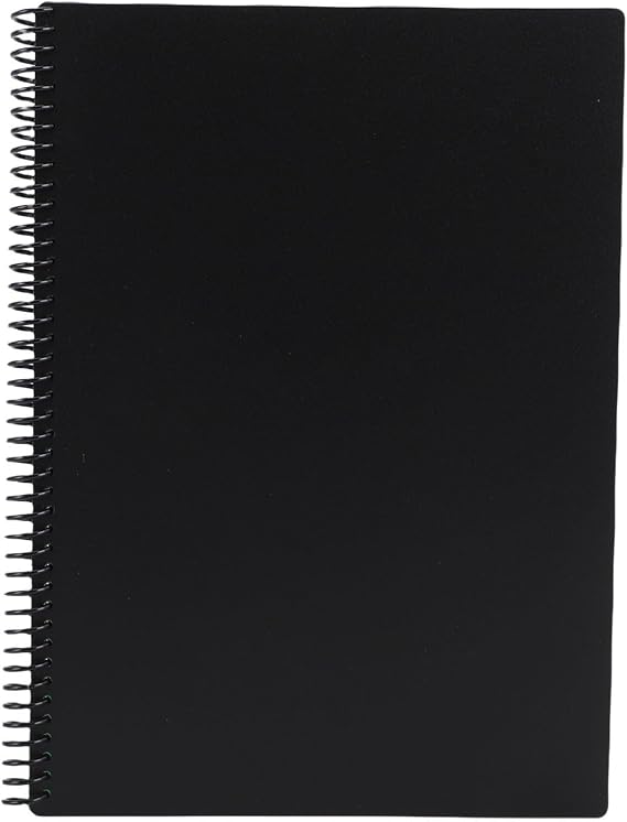 FTVOGUE Reusable Smart Notebook with APP Support, 30 Sheets Erasable Paper Waterproof Cover Dot Grid Pages for Students Professionals 7.09 X 10.04 Inches Black