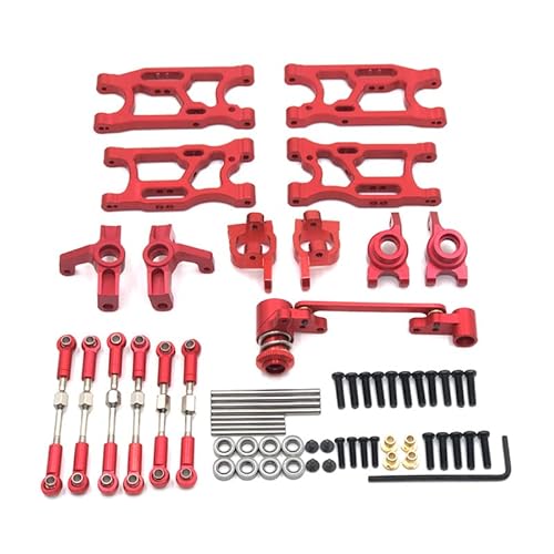 for WLtoys14400001-02 144010124016 124017124018 124019 Rlaarlo 114 112 AMX-12 LC 114 RacingRC Car Upgraded Parts AccessoriesRed