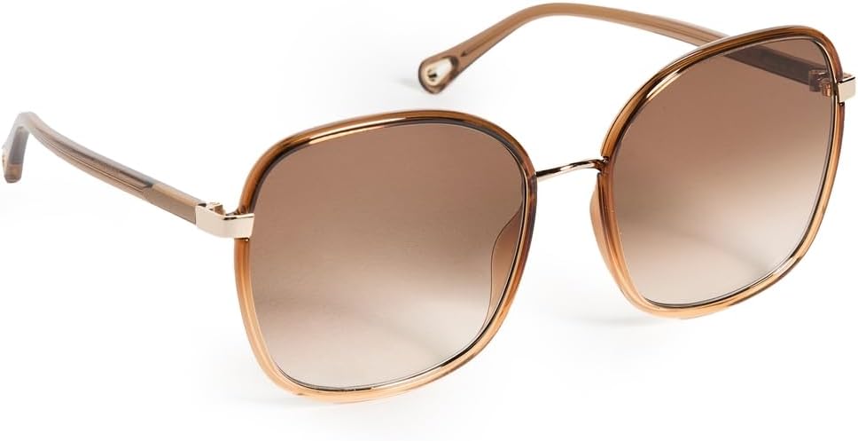 Chloe Women's Oversized Metal Sunglasses