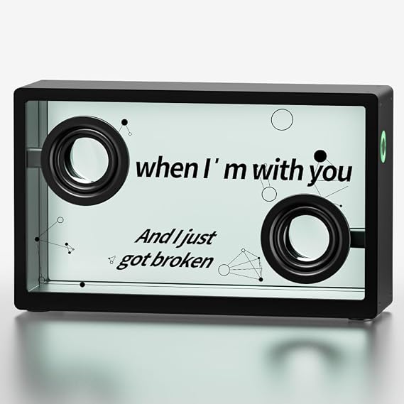SonicGlass A1 Transparent Lyric Bluetooth Speaker