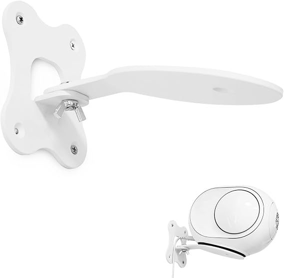Compatible with Deviallet Phantom II 98 dB Bluetooth Speaker Holder, Devialet Phantom II 98 DB Wall Mount Holder, Phantom II 98 dB Stand Phantom II 98 dB Metal Mount Accessories (White) 1 Piece