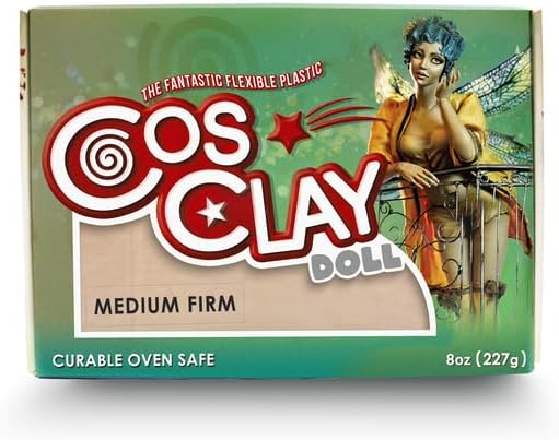 Cosclay Doll - Warm Beige - Medium Firm - Flexible Polymer Clay (8oz)