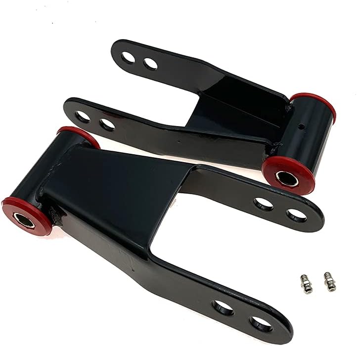 2 Inch Rear Drop Lowering Shackle Kit for Chevy Tahoe Silverado K1500 K2500 S10 GMC Yukon Sierra C1500 C2500 Ranger F-150 Replace 410520