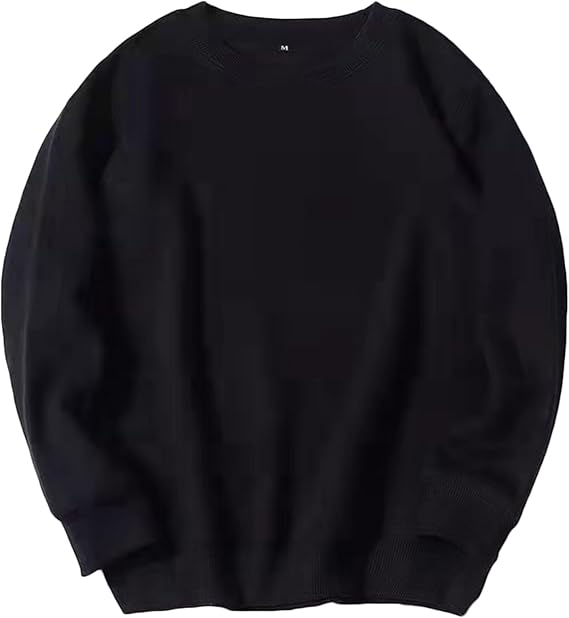 Generic Sweatshirts for Men 2024 Fashion Long Sleeve Solid Athletic Crewneck Shirts Casual Stylish Workout Tee Tops Going Out