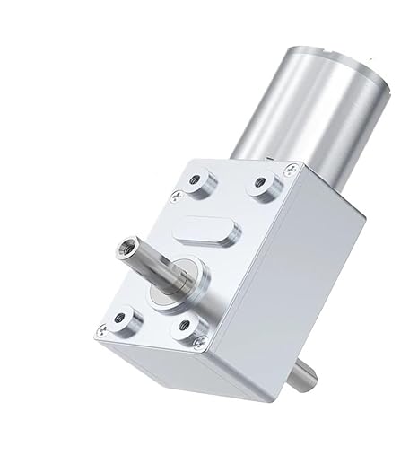 DC Worm Gear Motors 1pc JGY-370 Dual-Axis Turbo Worm DC Gear Motor 6V12V24V(67RPM,12V Bracket Motor)