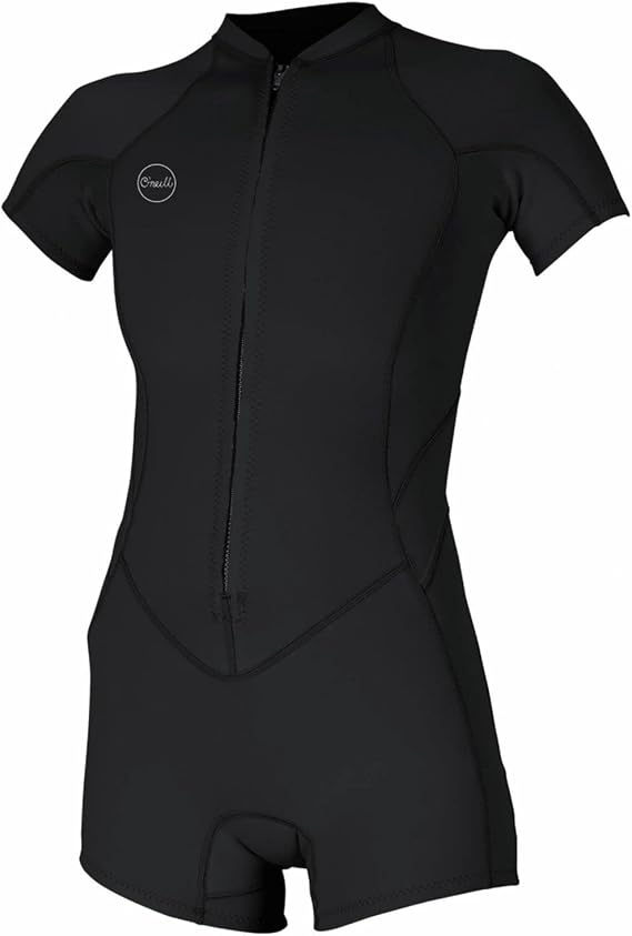 O'Neill Women's Bahia 2/1mm Full Zip, Short Sleeve, Spring Wetsuit