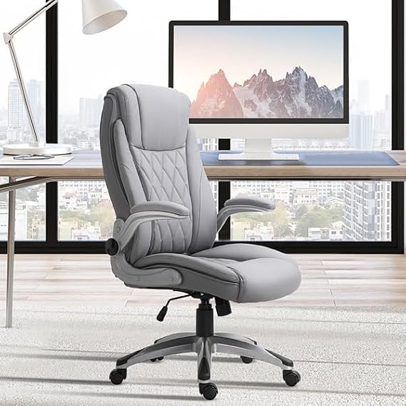 Big and Tall Office Chair for Heavy People, Back Extra Wide Heavy Duty Executive Office Chair Comfortable for Home Office, Large Computer Desk Chairs