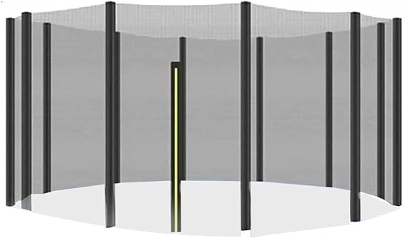 Ø4/4.6/6/8/10/12/13/14/16FT Replacement Trampoline Safety Net, Enclosure Surround Netting with Dual-Headed Zippers, Easy to Fit, Fits for Round Frame Trampolines, Net Only