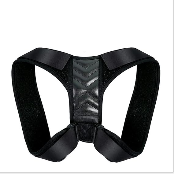 Posture Corrector Back Brace Detachable Straps Holder,Shoulder slouching Upper Back Harness Posture Back Support for Men and Women Clavicle Support Back posture (Color : Black, Size : Large)