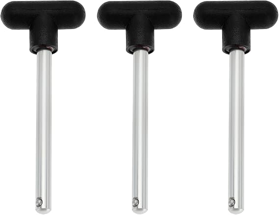 3pcs Gym Weight Stack Pin Replacement 100mm Diameter 10mm Steel Weight Selector Pin for Home Gym Exercise Machine Accessories
