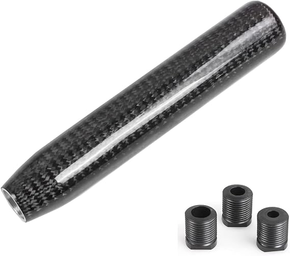 180mm Long Carbon Fiber Shift Knob, Weighted Manual Shifter