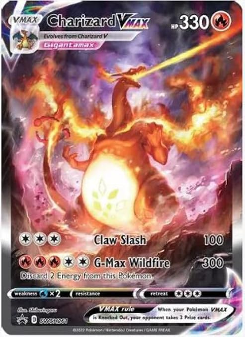 Charizard Vmax SWSH261 Pokemon Black Star Promo Alternate Art Holo Ultra Premium Collection Limited Edition