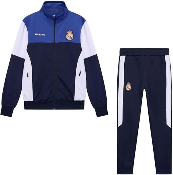 Real Madrid Tracksuit 23/24 Adult - Size Small to XXL - Season 22/23 - Official Product - Jacket and Trousers for Football Training