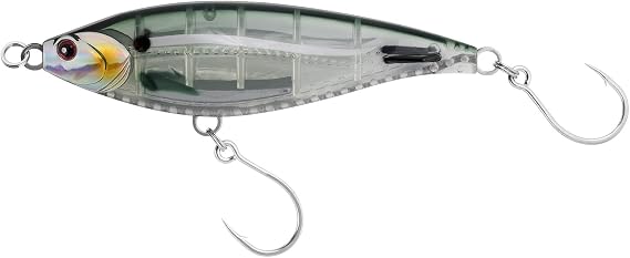 Alwonder High Speed Trolling Lures Saltwater Fishing Lures 6"/3oz Sinking Twitch Bait 7/0 Hook Deep Diving Jerkbait Fishing Plug Offshore Lure for Tuna Striper Mackerel