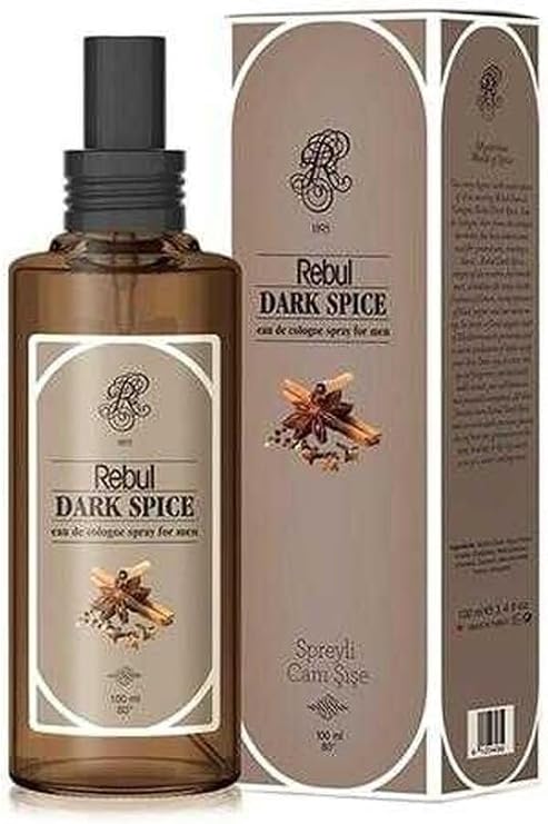 Rebul Dark Spice Erkek Kolonya, 100 ml, Cam Şişe Sprey