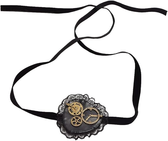 BLESSUME Steampunk Pirate Eyepatch Decorative Costume Accessory