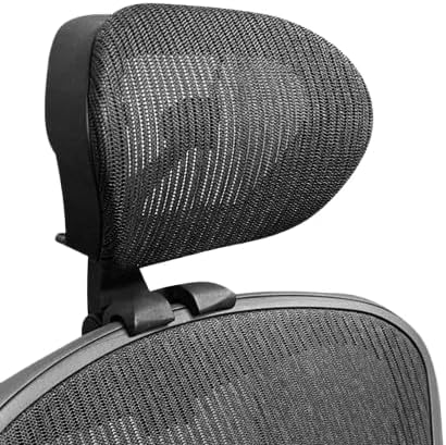 Aeron Headrest fit Classic Aeron Size B and C Chair By OfficeLogixShop (Graphite Frame - Black 3DO1 MESH)
