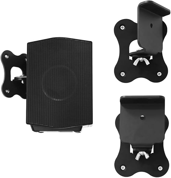 1 Pair Metal Wall Mount Brackets for Samsung HW-Q990C/Q990B/Q990D/Q990F/Q990H/Q930 Surround Rear Speakers, Home Theater Surround Sound System Wallmount Accessories