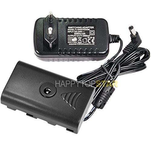 110V220V 2 Meters AC Adapter Adaptor Power Dummy Battery for Sony NP-F970 F960 F770 F750 F550 for Video Photo LED Light Monitor